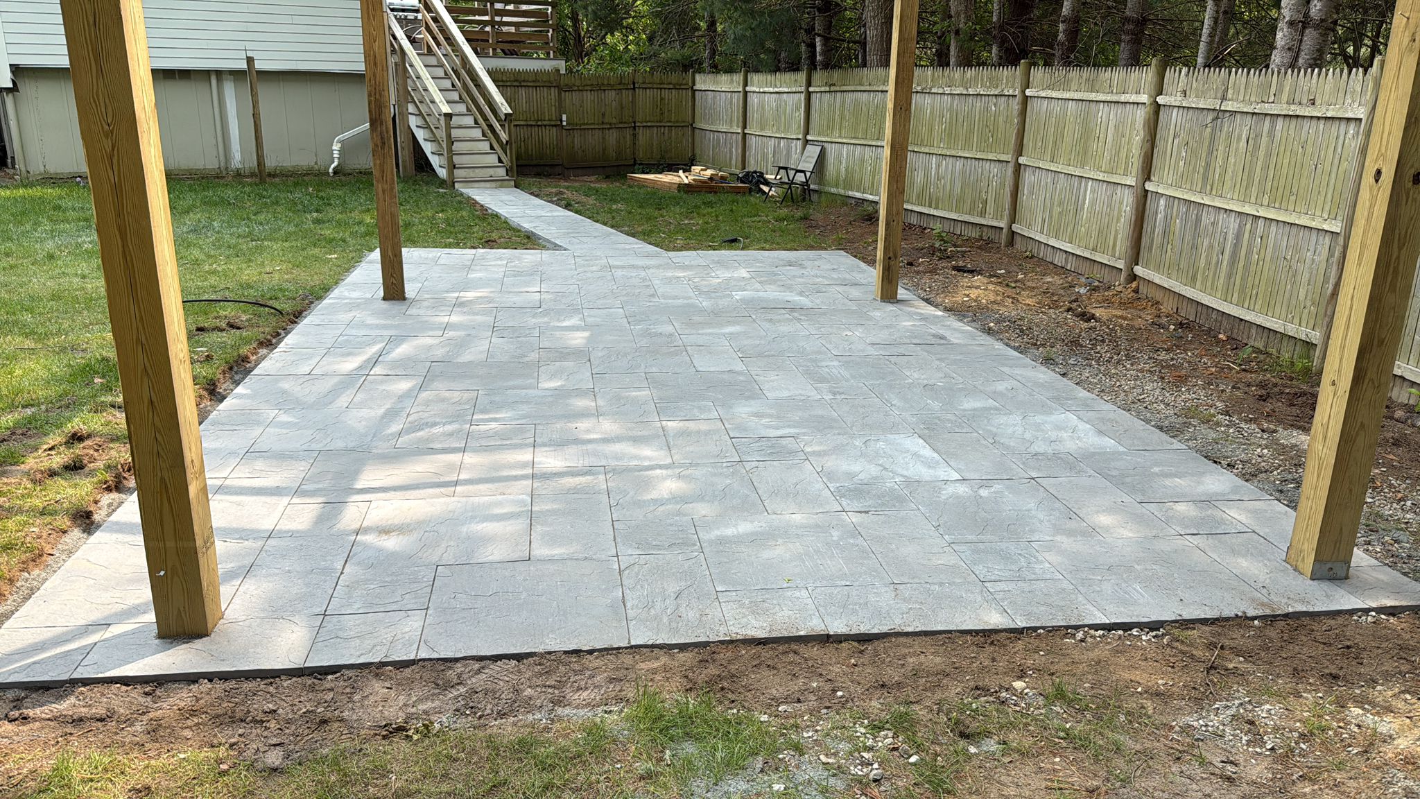 Patio installation
