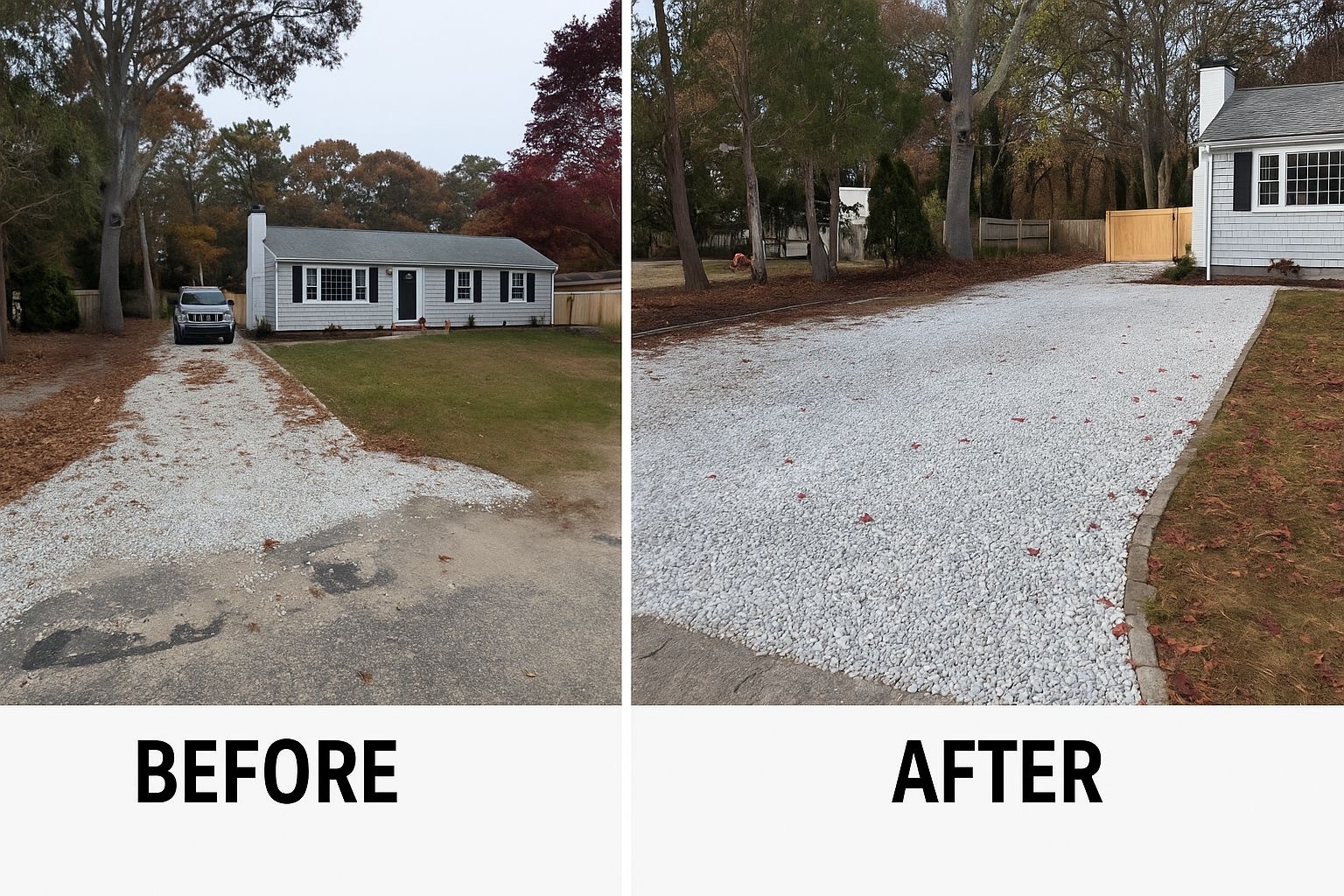 install pea gravel patio